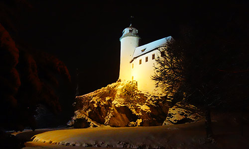 Burg Rabenstein im Winterkleid, Bildquelle:  Karin Meisel